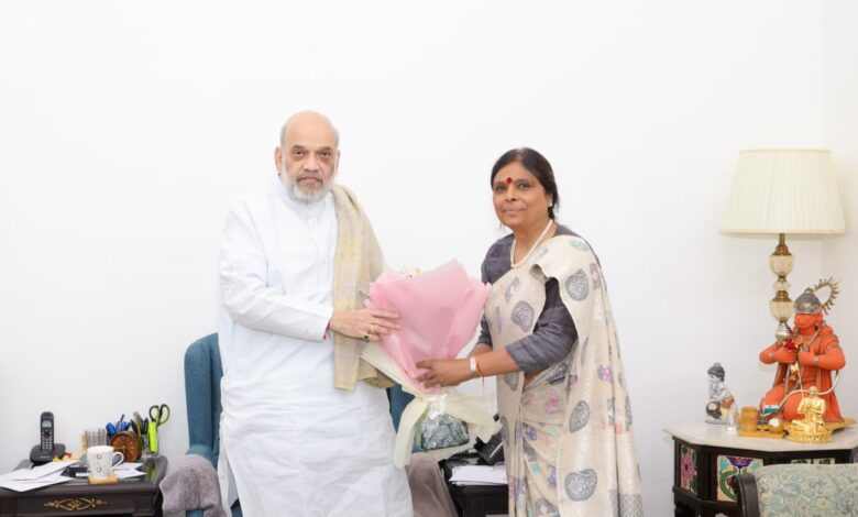 केंद्रीय गृहमंत्री अमित शाह से मिली प्रदेश अध्यक्ष डा. अर्चना गुप्ता, संगठनात्मक विषयों पर चर्चा