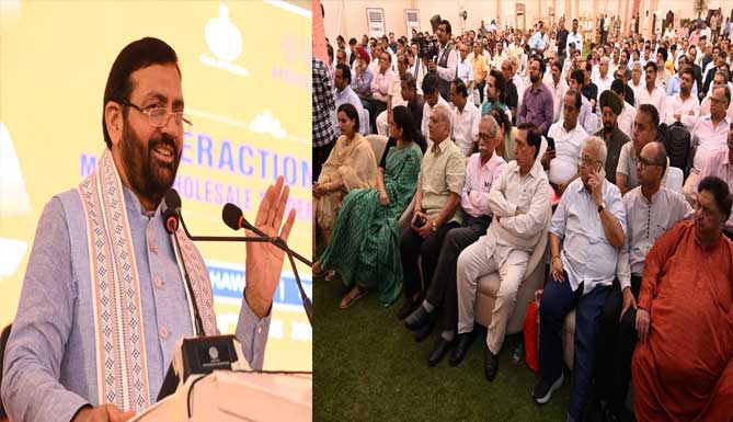 मुख्यमंत्री नायब सैनी ने दिल्ली के थोक व्यापारियों से किया संवाद