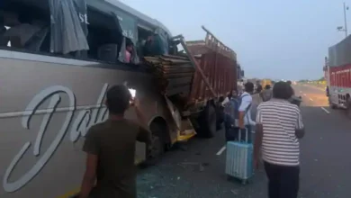 हरियाणा में दर्दनाक सड़क हादसा: ट्रक में घुसी टूरिस्टों से भरी वॉल्वो बस, 2 की मौत, 16 घायल